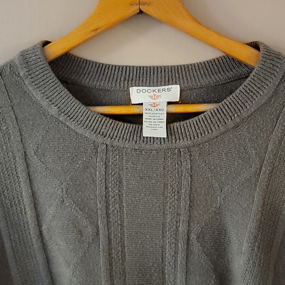 Dockers Cable Knit Sweater Sz XXL - Picture 2 of 3